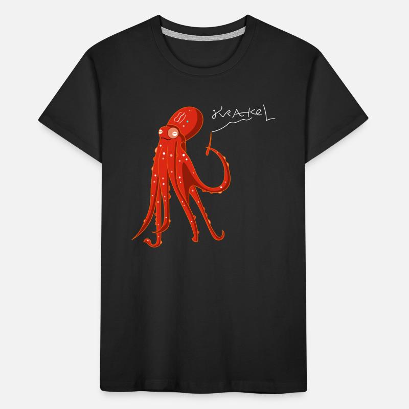 Octopus is screaming (b) Kids' Premium Organic T-Shirt