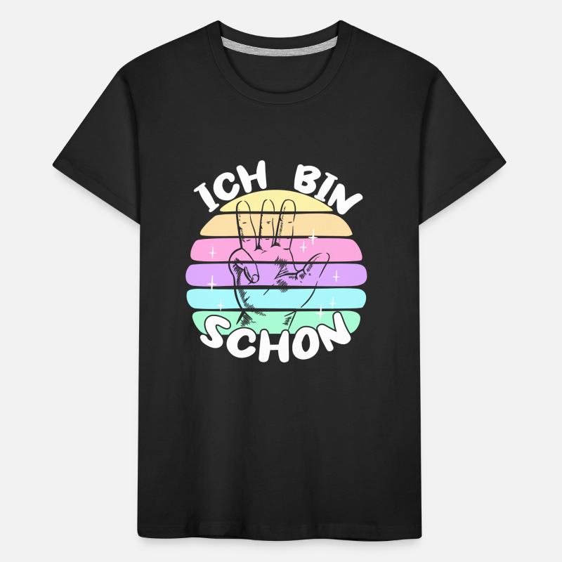Ich Bin Schon Vier Geburtstag Junge Mädchen Kinder Premium Bio T-Shirt