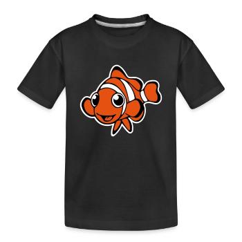 Clownfisch (Vektor) - Kids' Premium Organic T-Shirt - black - Front