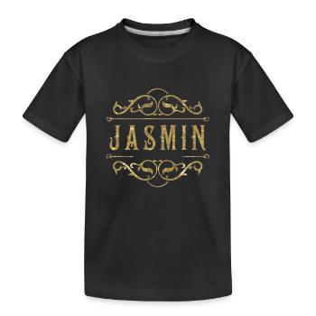 Or de jasmin - T-shirt bio Premium Enfant - noir - Devant