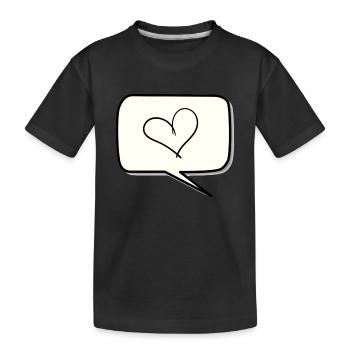 Balloon - Kids' Premium Organic T-Shirt - black - Front