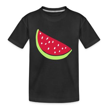 Melone - Kinder Premium Bio T-Shirt - Schwarz - Vorne