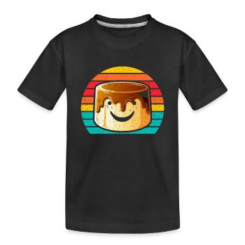 Retro Vintage Dessert Design für Genießer - Kinder Premium Bio T-Shirt - Schwarz - Vorne