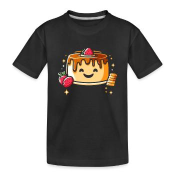 Delicious dessert design for connoisseurs - Kids' Premium Organic T-Shirt - black - Front