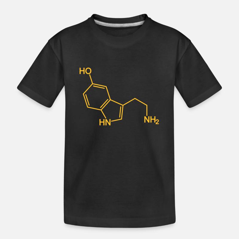 molécule de sérotonine - T-shirt bio Premium Enfant - noir