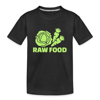 Raw food - T-shirt bio Premium Enfant - noir - Devant