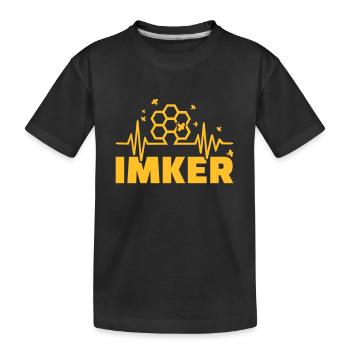 Imker - Kinder Premium Bio T-Shirt - Schwarz - Vorne
