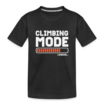 Mode escalade Grimpeurs Escalade de bloc - T-shirt bio Premium Enfant - noir - Devant