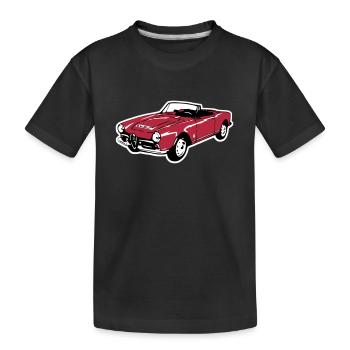 Oldtimer Cabrio (3 Col.) - Kinder Premium Bio T-Shirt - Schwarz - Vorne