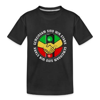 Ensemble, nous sommes forts - T-shirt bio Premium Enfant - noir - Devant