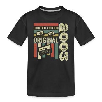 Millésime 2003 - citation d’anniversaire rétro 2003 - T-shirt bio Premium Enfant - noir - Devant