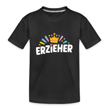 Erzieher-Kollege Danke! Anerkennung Dankbarkeit - Kinder Premium Bio T-Shirt - Schwarz - Vorne