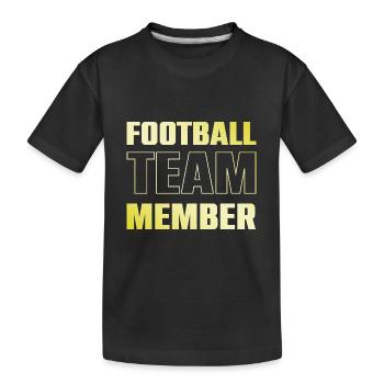 football team - Kids' Premium Organic T-Shirt - black - Front
