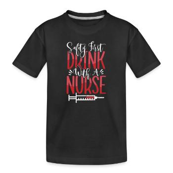 Nurse Nurse Hospital - Kids' Premium Organic T-Shirt - black - Front