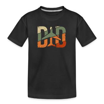 Pilote Capitaine Pilote Planeur - T-shirt bio Premium Enfant - noir - Devant