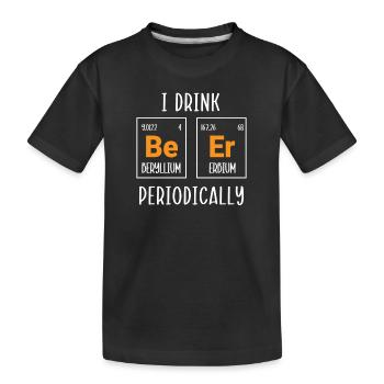 Chimie Science Physique Recherche Nerd Humour - T-shirt bio Premium Enfant - noir - Devant