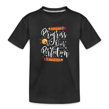 Teachers Present Teacher Training Course Teacher School - Kids' Premium Organic T-Shirt - black - Front