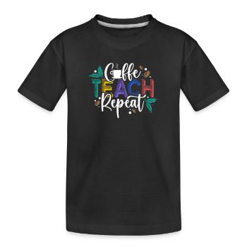 Teachers Present Teacher Training Course Teacher School - Kids' Premium Organic T-Shirt - black - Front