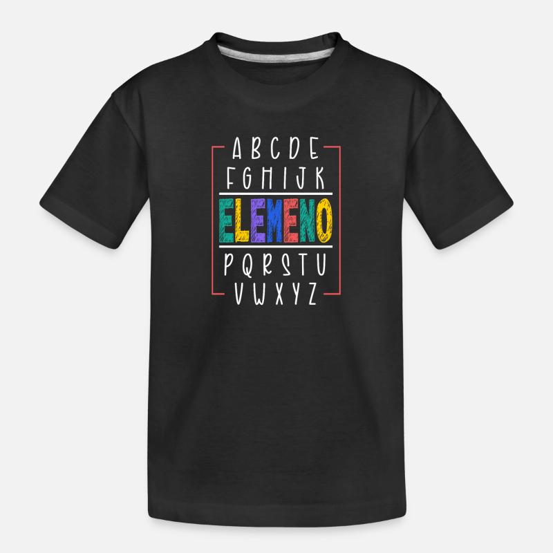 Lehrer Präsent Lehramt Studium Lehrkraft Schule - Kinder Premium Bio T-Shirt - Schwarz