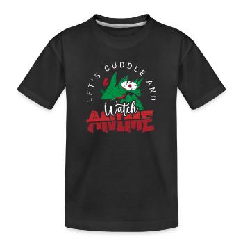 Anime Fan Present Japanese Cartoon Cosplay - Kids' Premium Organic T-Shirt - black - Front