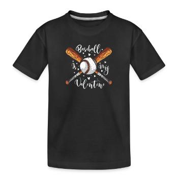 Baseball présent home run joueur de baseball athlète - T-shirt bio Premium Enfant - noir - Devant