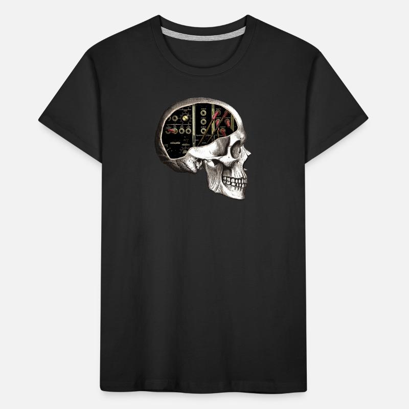 Crâne modulaire analogique pour Synth Nerd T-shirt bio Premium Enfant