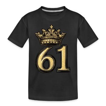 61 Couronne de chiffres - T-shirt bio Premium Enfant - noir - Devant