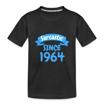 59 ans cadeau d’anniversaire sarcastique depuis 1964 - T-shirt bio Premium Enfant - noir - Devant