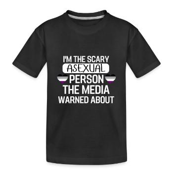Ace Pride Asexuell Herz Geschenk LGBTQ Asexuell - Kinder Premium Bio T-Shirt - Schwarz - Vorne