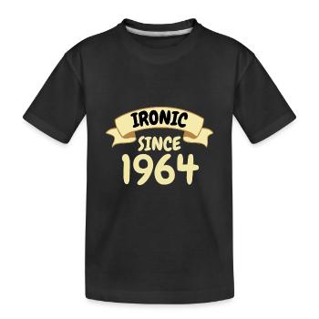 59 ans cadeau d’anniversaire ironique depuis 1964 - T-shirt bio Premium Enfant - noir - Devant