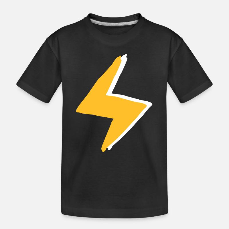 Blitz mit Superkräften - Kostüm - Kinder Premium Bio T-Shirt - Schwarz