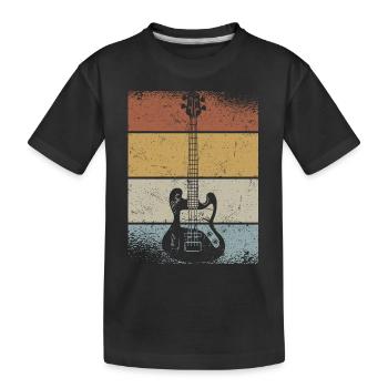 Retro Bass Guitar Musicien Bassiste Bassiste Bassiste - T-shirt bio Premium Enfant - noir - Devant