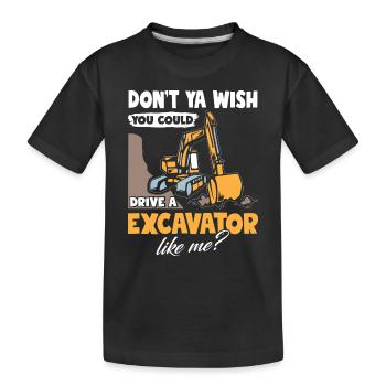 Pelle hydraulique - T-shirt bio Premium Enfant - noir - Devant
