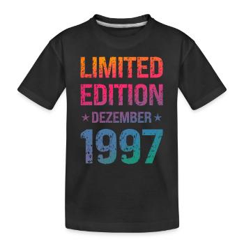 Limited Edition Birthday Party Vintage 1997 - Kids' Premium Organic T-Shirt - black - Front