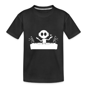 Platines DJ Funny - T-shirt bio Premium Enfant - noir - Devant