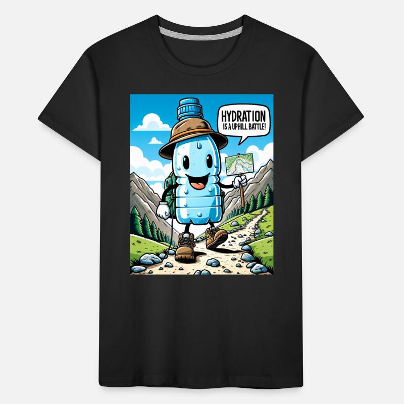 Hydration is a Uphill Battle Kinder Premium Bio T-Shirt