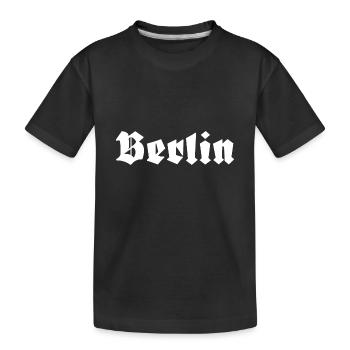 Berlin - Kids' Premium Organic T-Shirt - black - Front