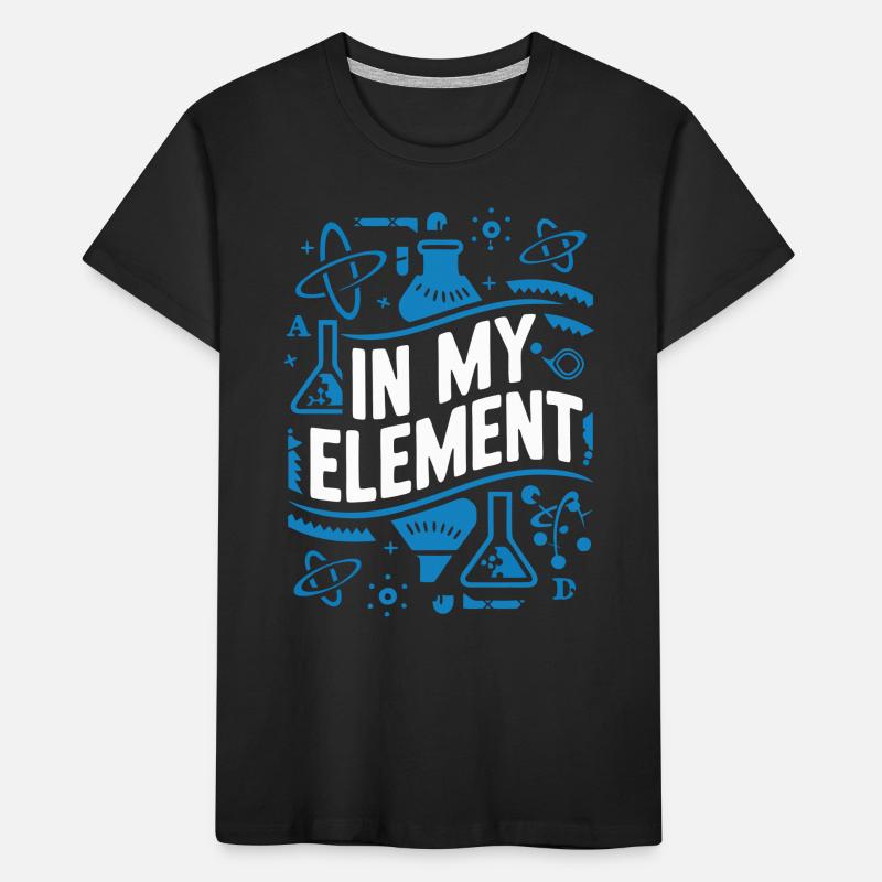 Chimiste Chimie Science Molécule d’atome T-shirt bio Premium Enfant