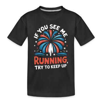 Pyrotechnie Feux d’artifice Pyrotechnie - T-shirt bio Premium Enfant - noir - Devant