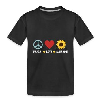 Fleurs de jardin Fleurs Hippie Cadeau Tournesol - T-shirt bio Premium Enfant - noir - Devant
