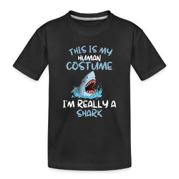 Shark Costume Party Ocean Animal Gift Shark - T-shirt bio Premium Enfant - noir - Devant