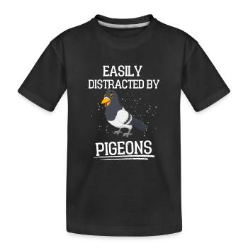 Pigeonnier pigeonnier pigeon pigeon pigeon cadeau - T-shirt bio Premium Enfant - noir - Devant