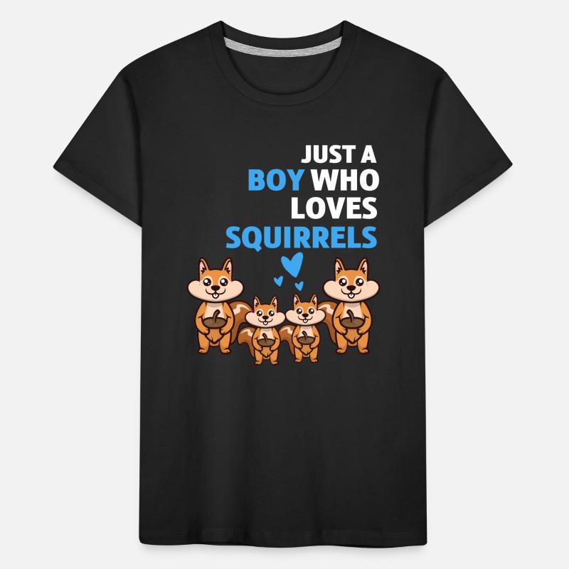 Waldbewohner Jungen Waldtier Geschenk Eichhörnchen Kinder Premium Bio T-Shirt