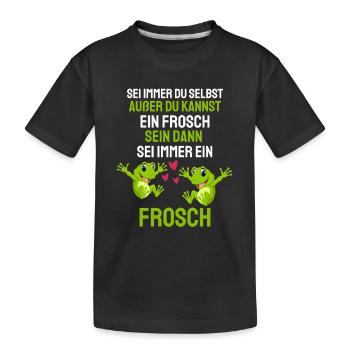 Killerwal Tierliebhaber Geschenk Lustiges Wal - Kinder Premium Bio T-Shirt - Schwarz - Vorne