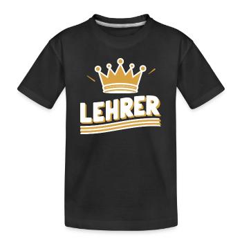Lehrermann Grundschule Tasse Dankeschön Abschied - Kinder Premium Bio T-Shirt - Schwarz - Vorne