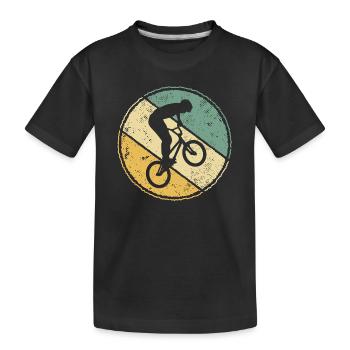 BMX Bike Retro Freestyle BMX Rider - T-shirt bio Premium Enfant - noir - Devant