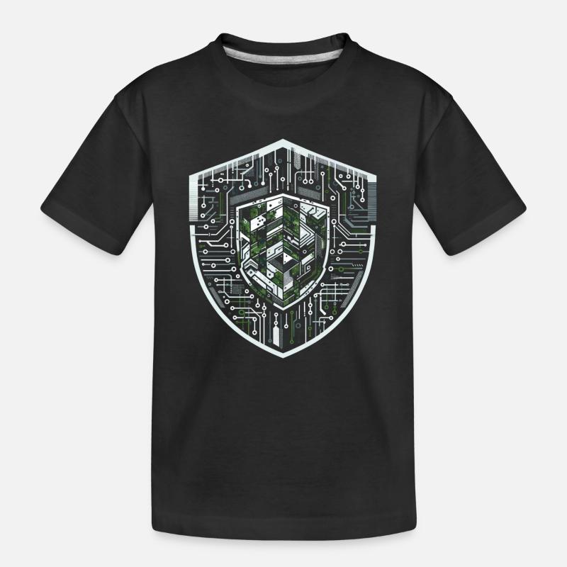 Protocole Digital Shield - T-shirt bio Premium Enfant - noir