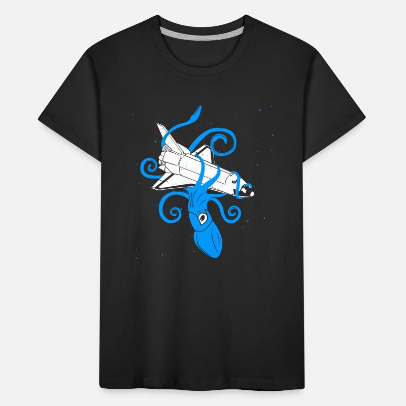 Squid vs Space Shuttle Kinder Premium Bio T-Shirt