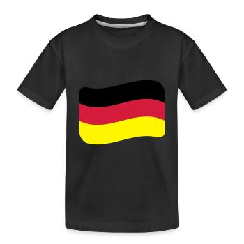 Deutschland Flagge Deutsche Nation Deutscher - Kinder Premium Bio T-Shirt - Schwarz - Vorne
