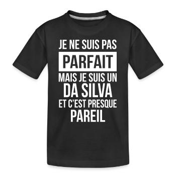 Nom De Famille - DA SILVA - T-shirt bio Premium Enfant - noir - Devant